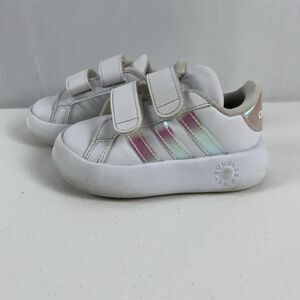 Adidas Grand Court 2.0 CF 1 Infant/Toddler Baby Girls Shoes Size 7k ID5265 White
